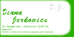 diana jerkovics business card